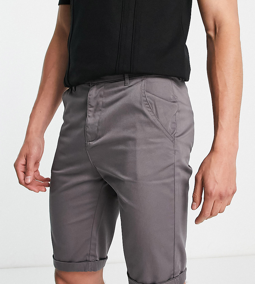Le Breve Tall chino shorts in charcoal-Gray