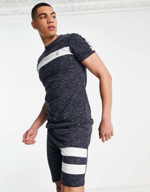 Le Breve Tall – Marinblå- och vitrandiga mysshorts, del av set, 4 av 4