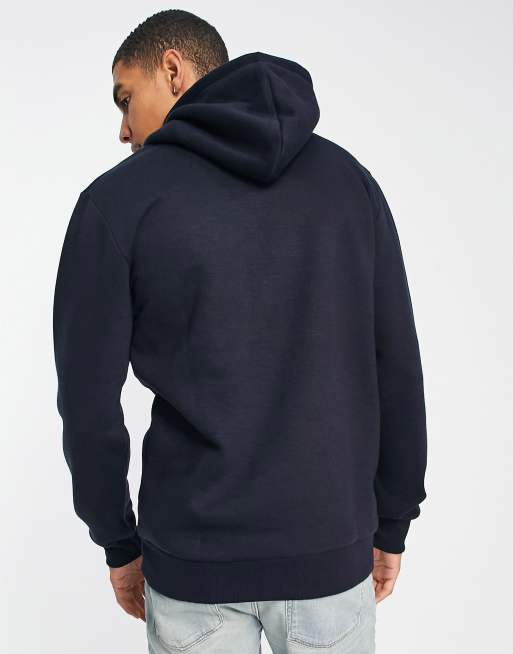 Le Breve Tall overhead hoodie in navy, 3 of 4