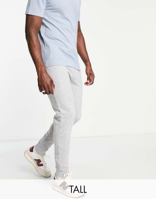 Le Breve slim fit joggers in light grey