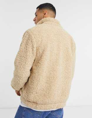teddy fleece bomber jacket
