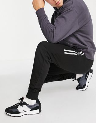 Le Breve track joggers co-ord in black