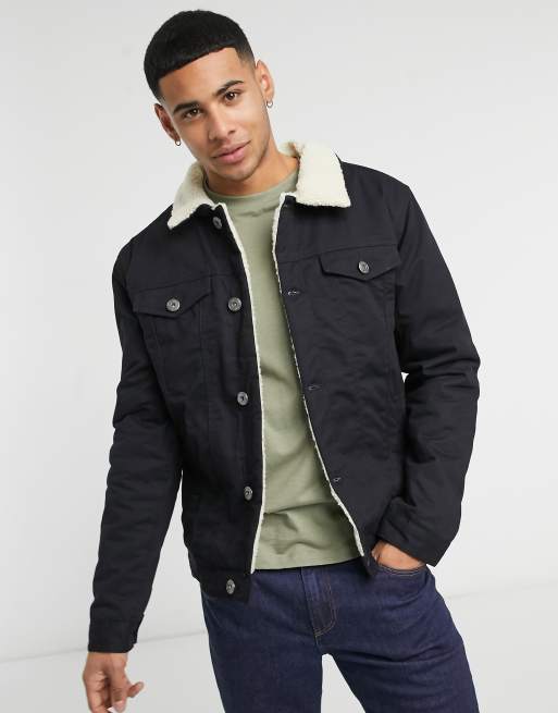 Borg lined jacket clearance mens