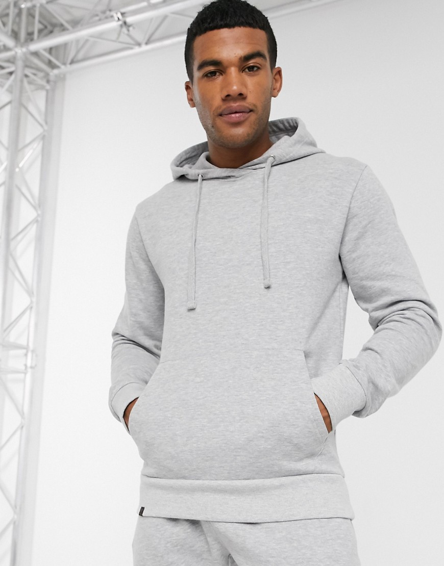 Le Breve two-piece overhead hoodie in gray