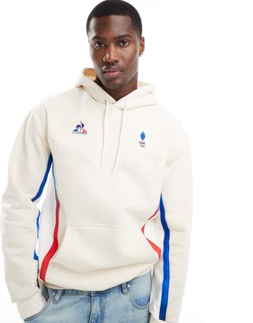 Le Coq Sportif Equipe De France Paris 2024 Olympics hoodie in ecru ASOS