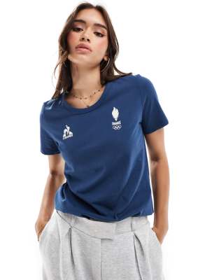 Le Coq Sportif - Equipe De France Paris 2024 Olympics - T-Shirt in Blau