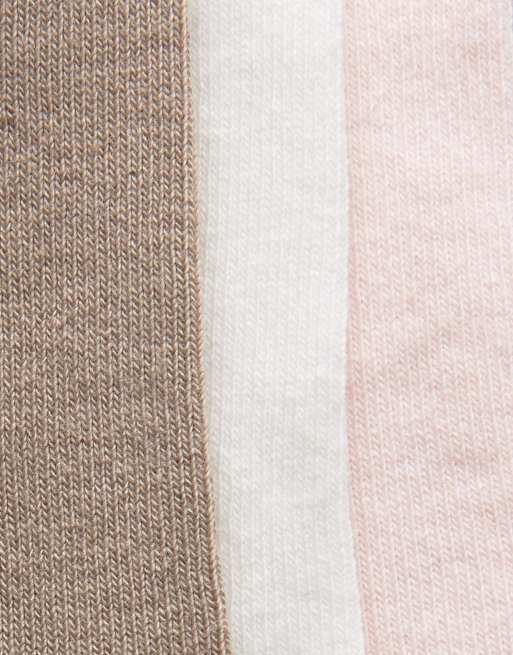 Le Coq Sportif Exclusive To ASOS 3 Pack Crew Socks In Neutrals, 2 of 4