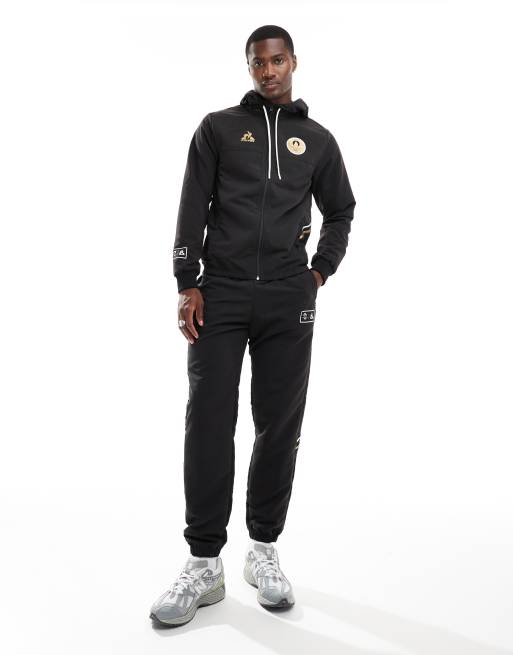 Le Coq Sportif Paris 2024 Olympics hoodie in black ASOS