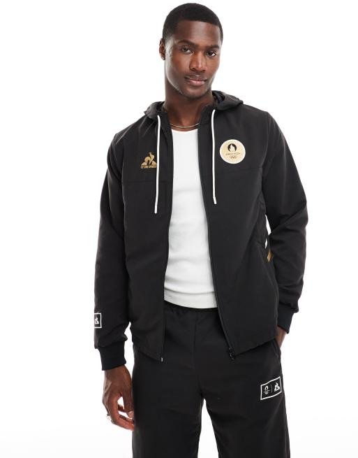 Le Coq Sportif Paris 2024 Olympics hoodie in black ASOS