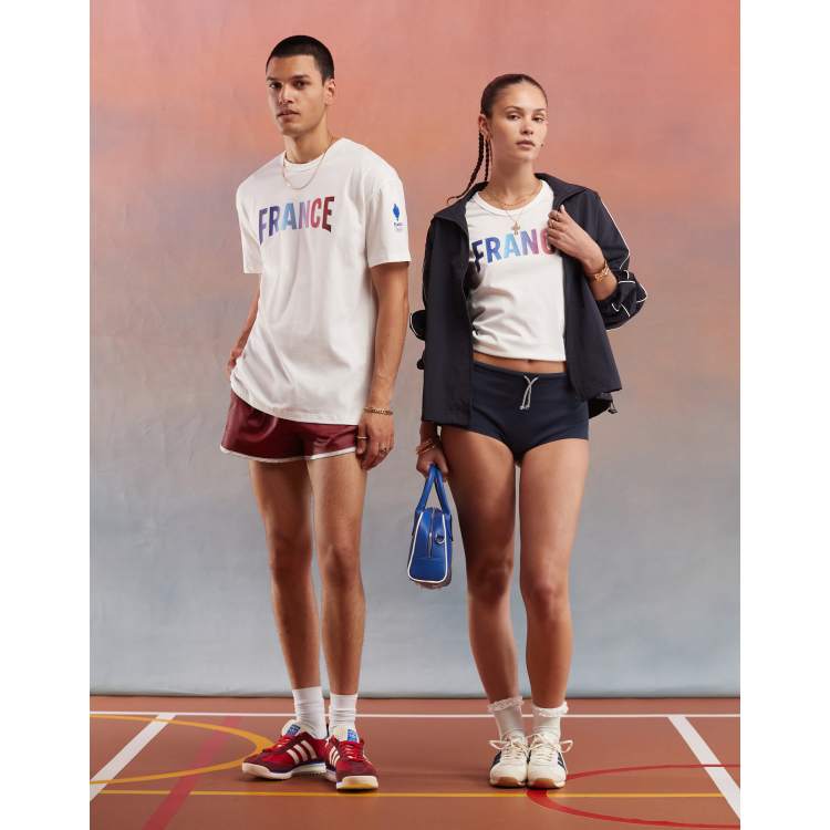 Le Coq Sportif T shirt de l equipe de France Jeux olympiques Paris 2024 Guimauve ASOS