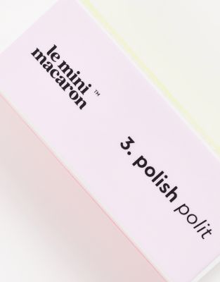 Le Mini Macaron 4-ways Nail Buffer-multi In Multi