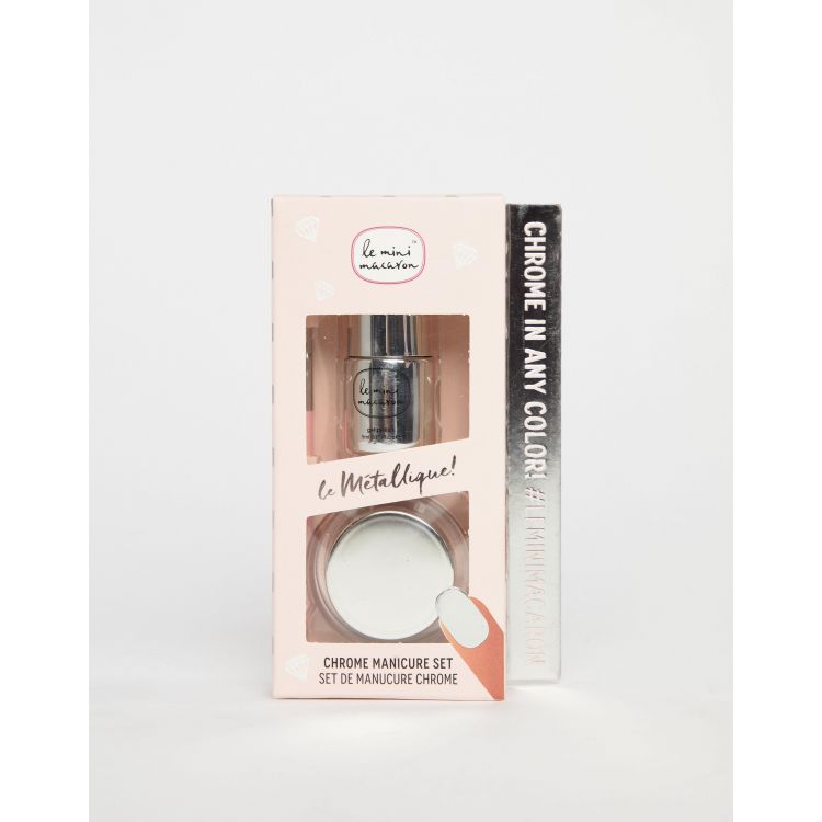 Le Mini Macaron Le Metallique Chrome Manicure Set