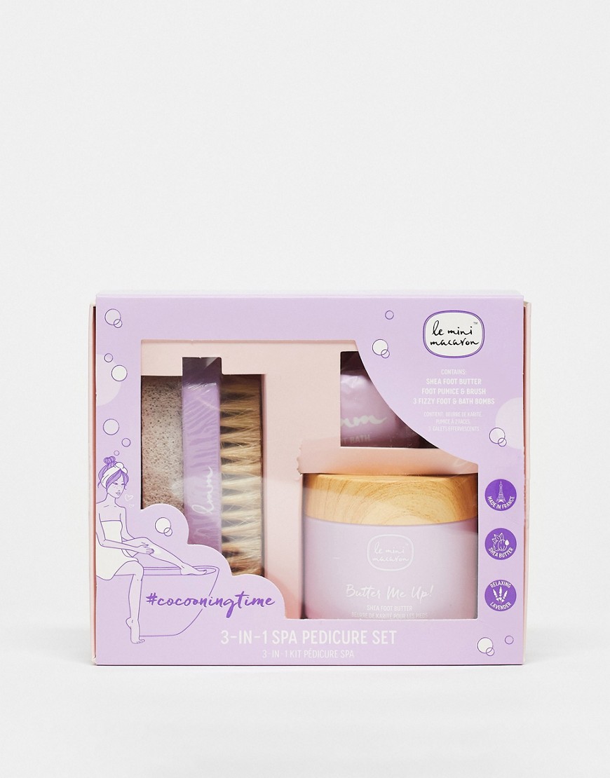 Le Mini Macaron Cocooning Time 3-in-1 Spa Pedicure Set-No color