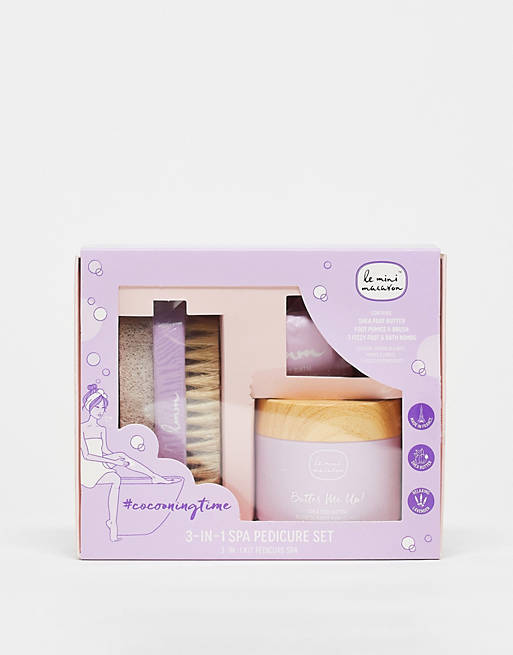 Le Mini Macaron Cocooning Time 3-in-1 Spa Pedicure Set