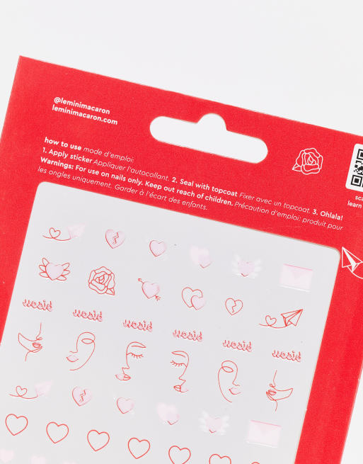 Le Mini Macaron - "Forever Mon Amour" - Mini nagelstickers , 2 van 4