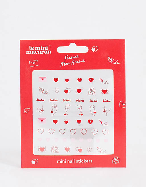 Le Mini Macaron 'Forever Mon Amour' Mini Nail Stickers 