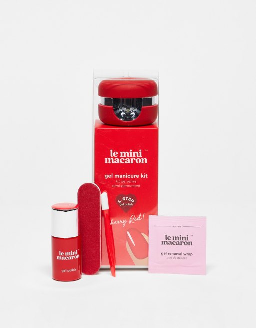 Le Mini Macaron Mini Gel Nail Polish Kit - Cherry Red