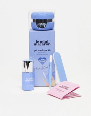 Le Mini Macaron Gel Manicure Kit - Fleur Bleu