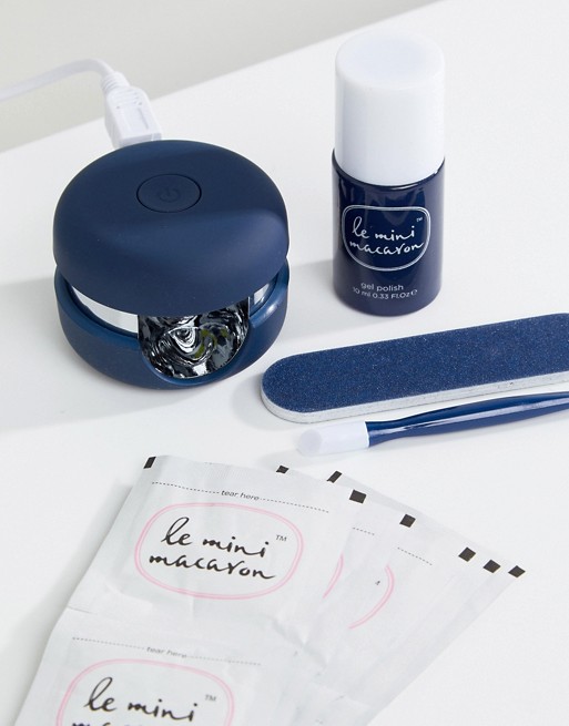 Le Mini Macaron Gel Manicure Kit - Midnight Blueberry