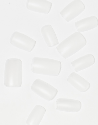 Le Mini Macaron Gel Nail Tip Short Round Square-no Color