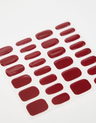 Le Mini Macaron Gel Strips - Rouge Dahlia-red
