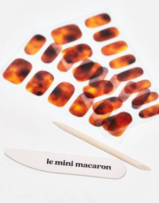 Le Mini Macaron Gel Strips - Tortoise Shell-brown