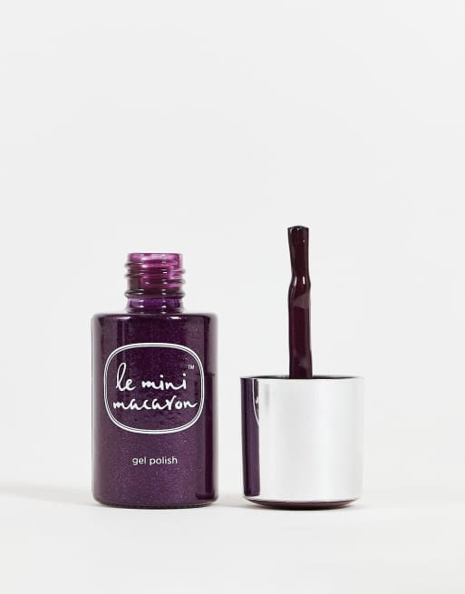 Le Mini Macaron - Gelnagellak in 'Dark Plum'