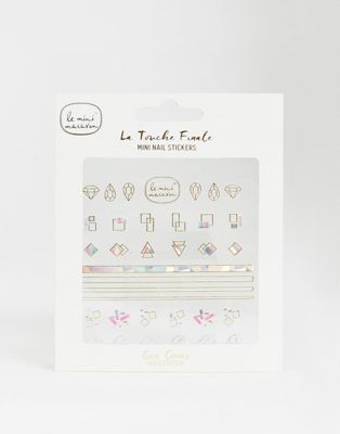Le Mini Macaron - La Touche Finale - Mini stickers voor de nagels - geometrische edelsteentjes-Zonder kleur