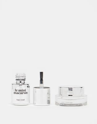 Le Mini Macaron - Le Pearl Chrome Powder Set - Nailart-Pulver-Silber