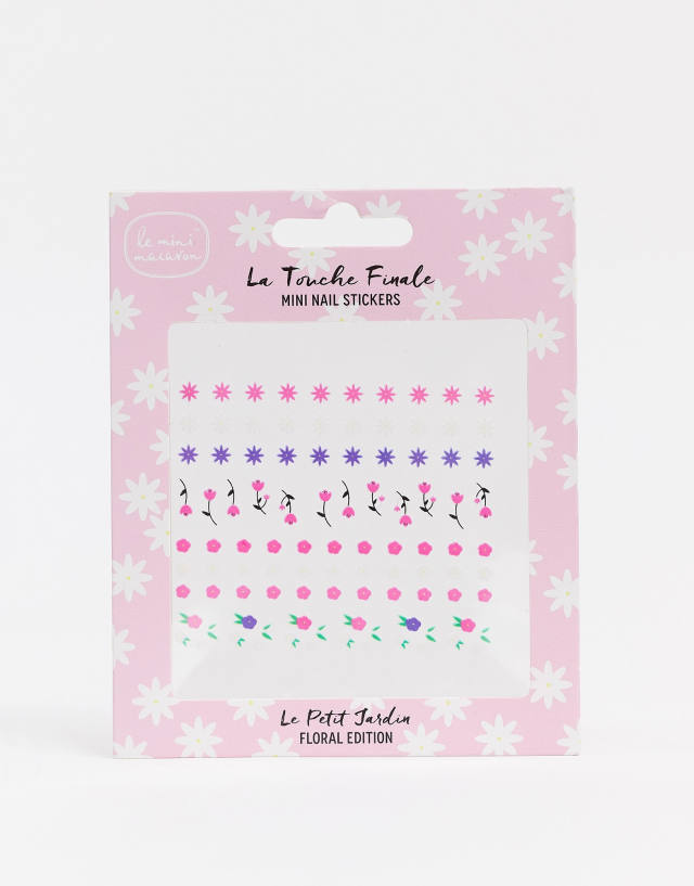 Le Mini Macaron Le Petit Jardin Floral Edition - Mini Nail Stickers