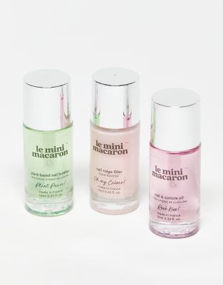 Le Mini Macaron "love Your Nails" Nail Treatment Trio-no Color