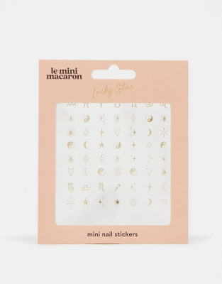 Le Mini Macaron - Lucky Star - Planche de mini-stickers pour ongles-Multicolore
