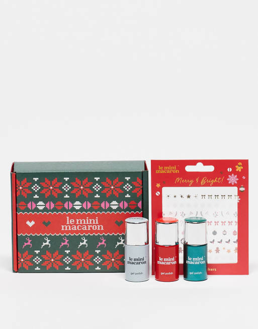 Le Mini Macaron – Merry & Bright Collection – edycja limitowana – Zestaw do paznokci – w zestawie taniej o 47% 