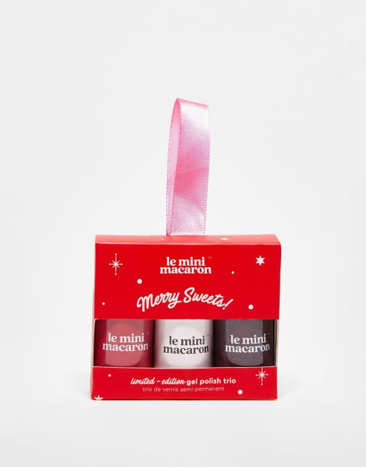 Le Mini Macaron – Merry Sweets – Zestaw trzech lakierów do paznokci 