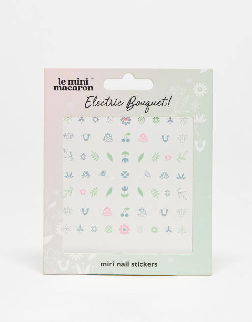 Le Mini Macaron - Mini nagelstickers - Electric Bouquet