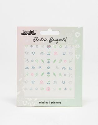Le Mini Macaron Mini Nail Stickers  - Electric Bouquet