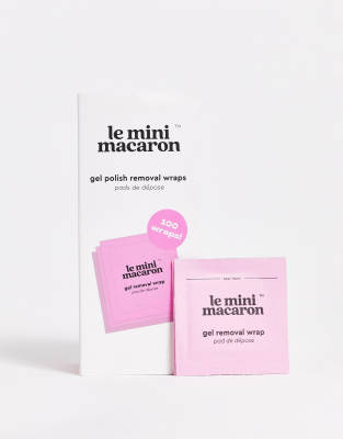 Le Mini Macaron Pre Soaked Gel Remover Wipes x100-No colour