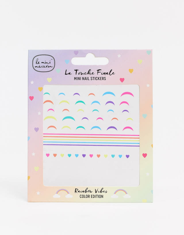 Le Mini Macaron Rainbow Vibes Color Edition - Mini Nail Stickers