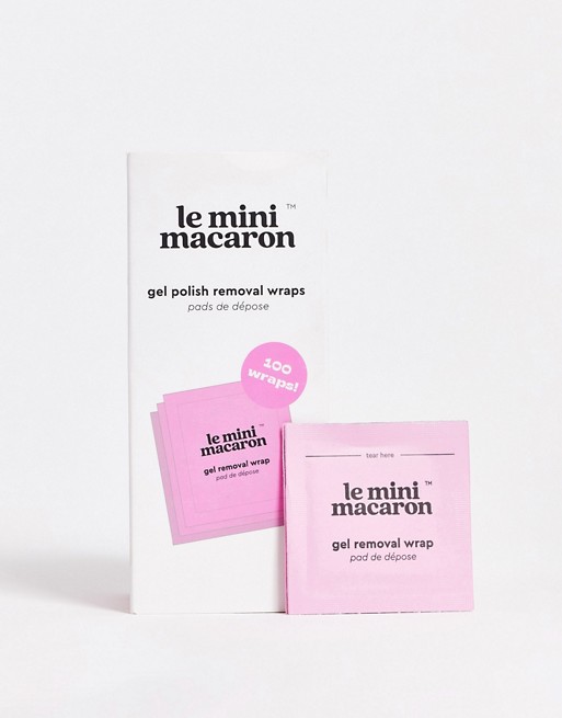 Le Mini Macaron Pre Soaked Gel Remover Wipes x100