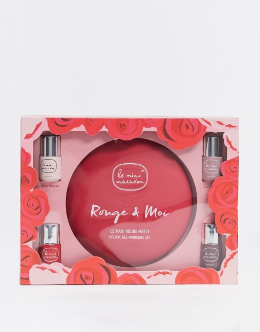 Le Mini Macaron Rouge Moi Limited Edition Deluxe Gel Manikure Set Asos