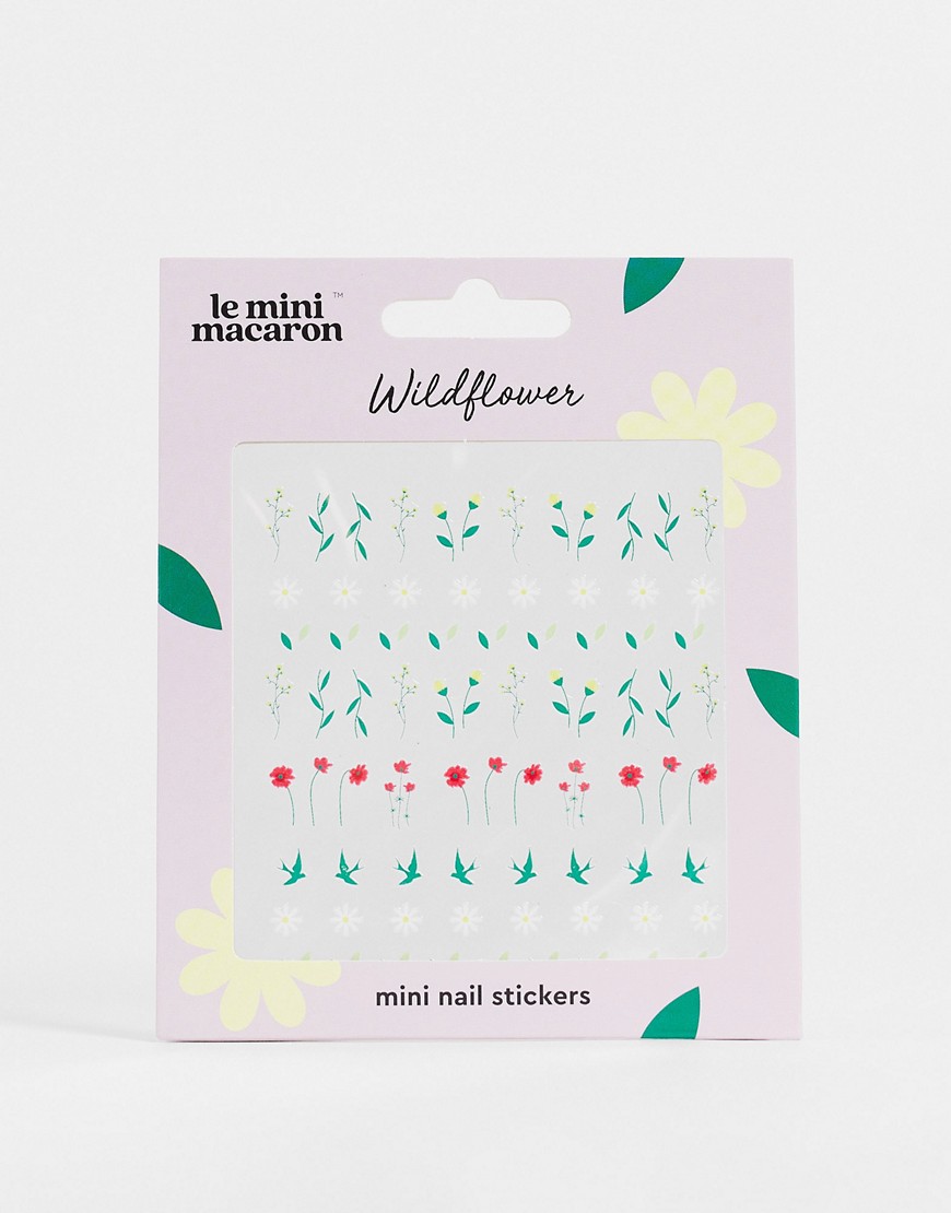 Le Mini Macaron "Wildflowers" Mini Nail Stickers-No colour