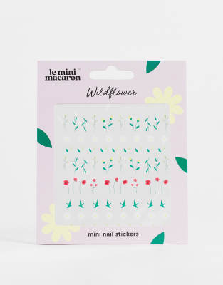 Le Mini Macaron - Wildflowers - Planche de mini-stickers pour ongles-Pas de couleur