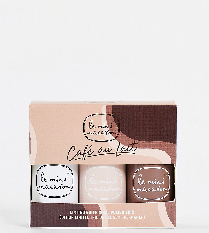 Le Mini Macaron X Asos Exclusive 'cafe Au Lait' Gel Polish Trio (save 17%) - Multi
