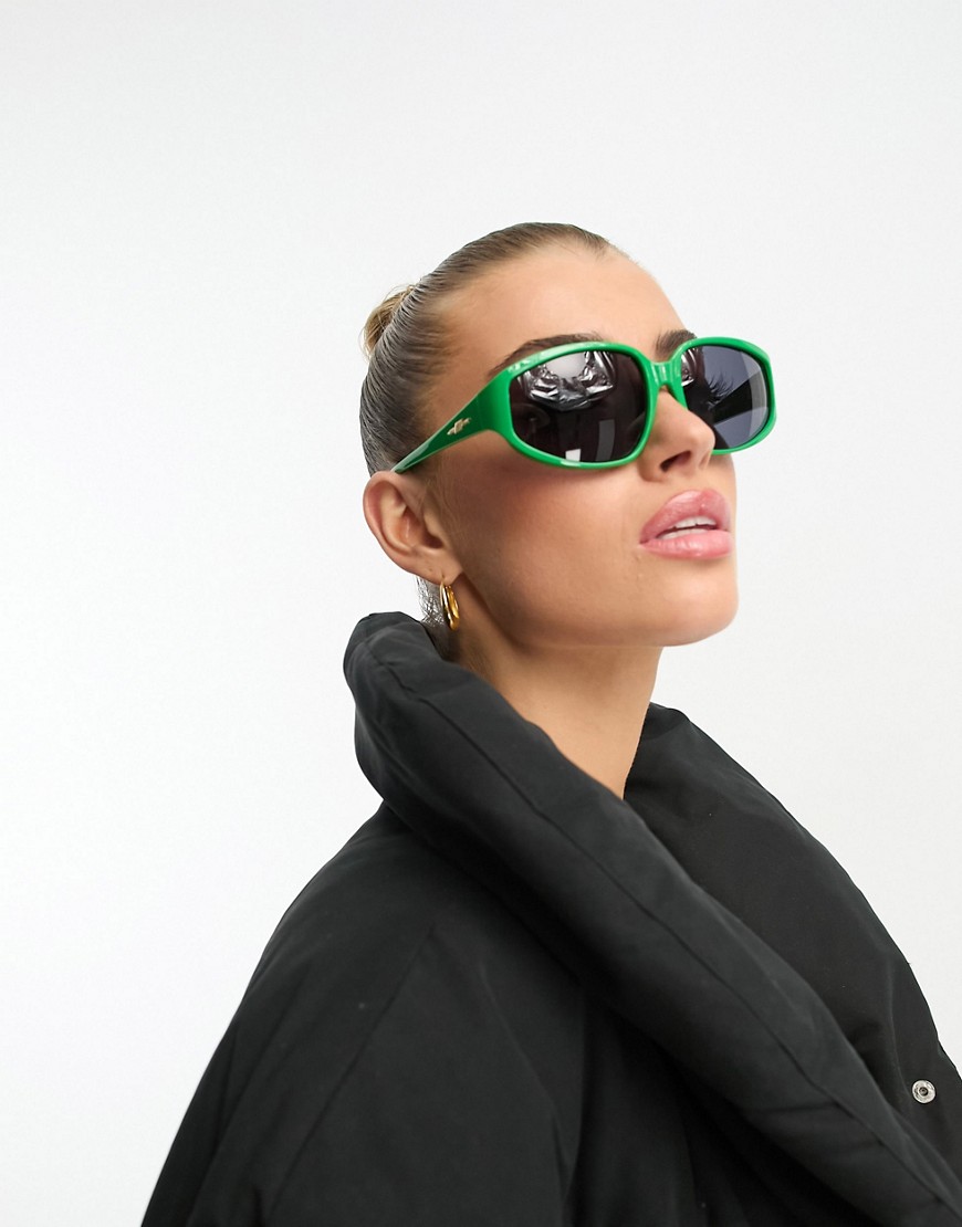 Le Specs avenger sunglasses in green