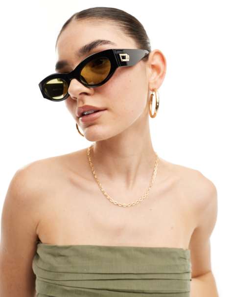 Le Specs - Body Bumpin - Occhiali da sole cat-eye neri - view 1