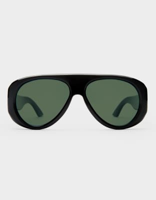 Le Specs Dreamboat Shield Sunglasses In Pattern