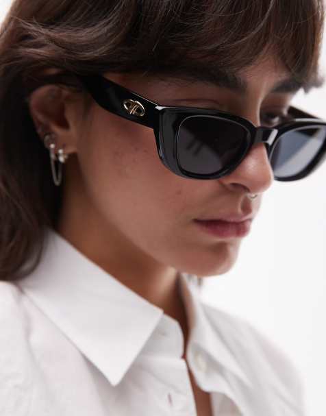 Le Specs - Dreamlover - Cat eye zonnebril in zwart - view 1