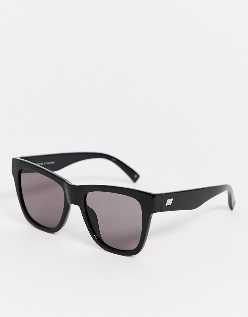 Le Specs - Escapade - Sorte firkantet solbriller