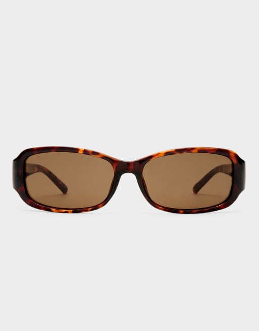 Le Specs - Gigglemug - Rechthoekige zonnebril in tortoise, 2 van 3