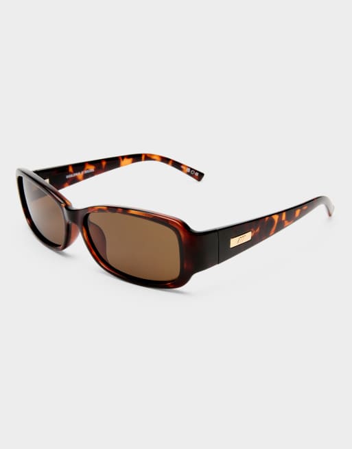 Le Specs - Gigglemug - Rechthoekige zonnebril in tortoise, 3 van 3
